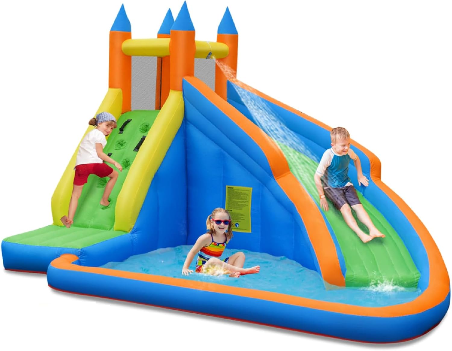 Kids Outdoor House With Slide - Giant Inflatable Water Park Bouncy House
