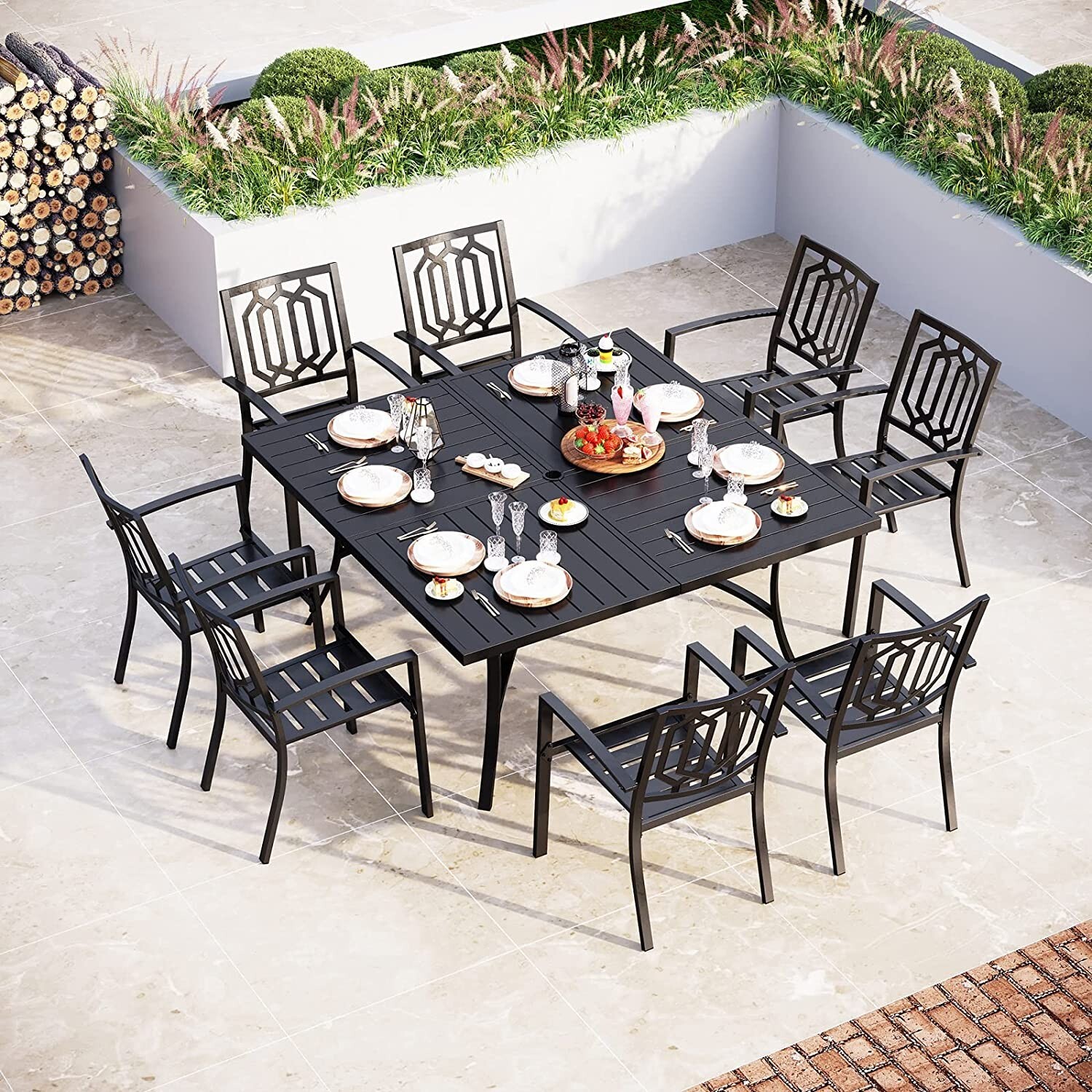 Kids Outdoor Chair And Table - 9 Piece Patio Table Set Outdoor