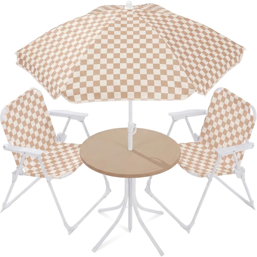 Kids Outdoor Umbrella Chair - Kids Picnic Table and Chair Set