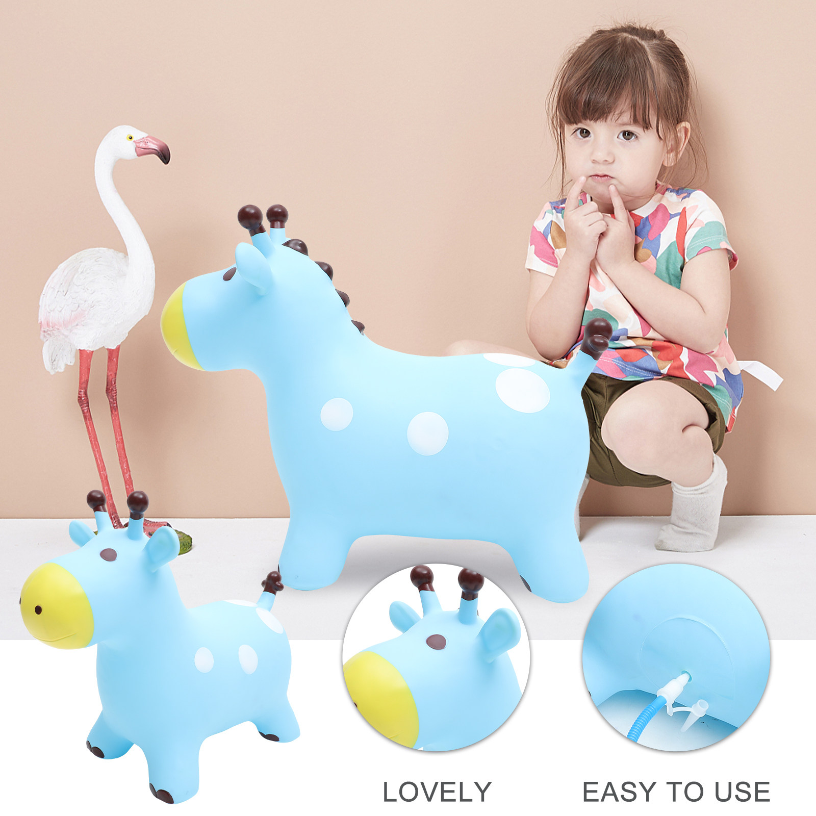 Kids Outdoor Music - Inflatable Enlarged Thickened Outdoor Bouncing Mount
