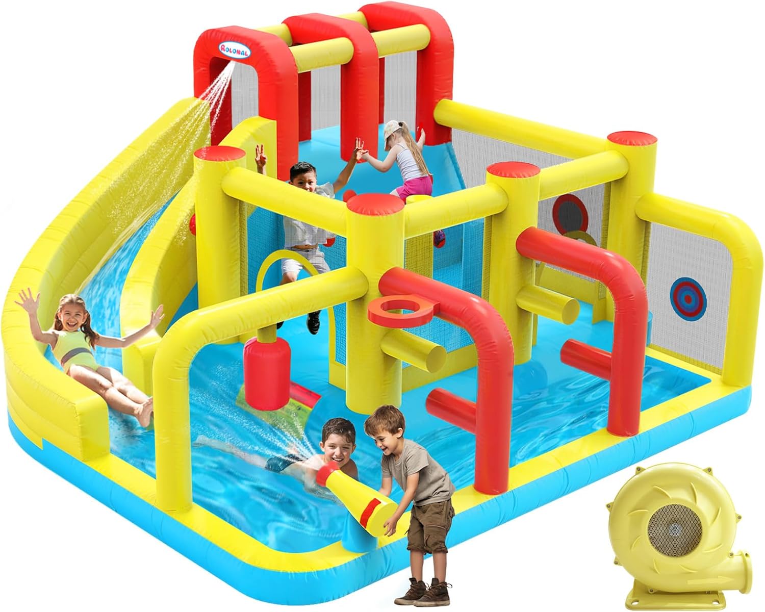 Kids Outdoor House With Slide - Kids Inflatable Water Slide Bounce House
