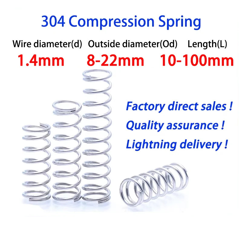 10Pcs/Lots 1.4mm Wire Stainles – обзор и цена Mini Trampoline Spring