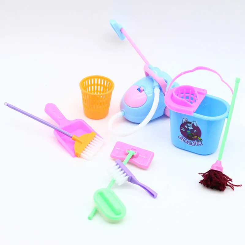 9PCS Miniature Doll House Clea – обзор и цена Kids Outdoor Broom
