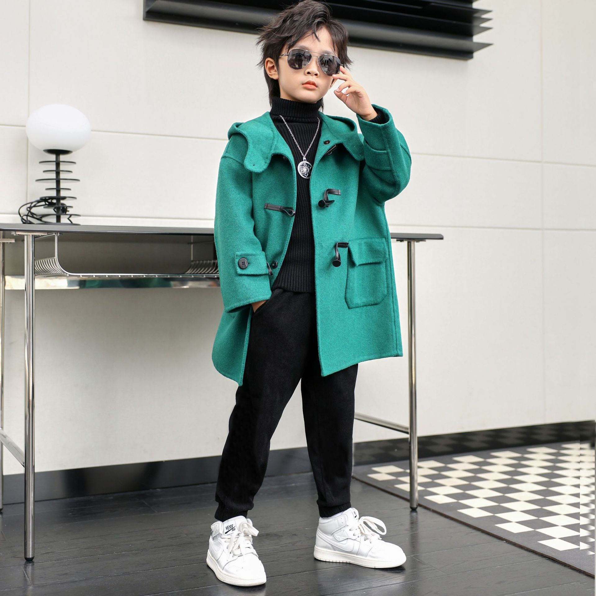 Children Winter Red Green Wool – обзор и цена Kids Outdoor Jacket