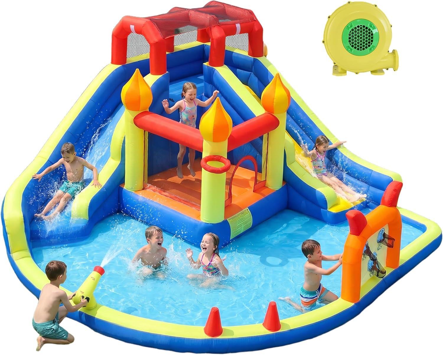 Kids Jumping Castle with Two L – обзор и цена Kids Outdoor House With Slide