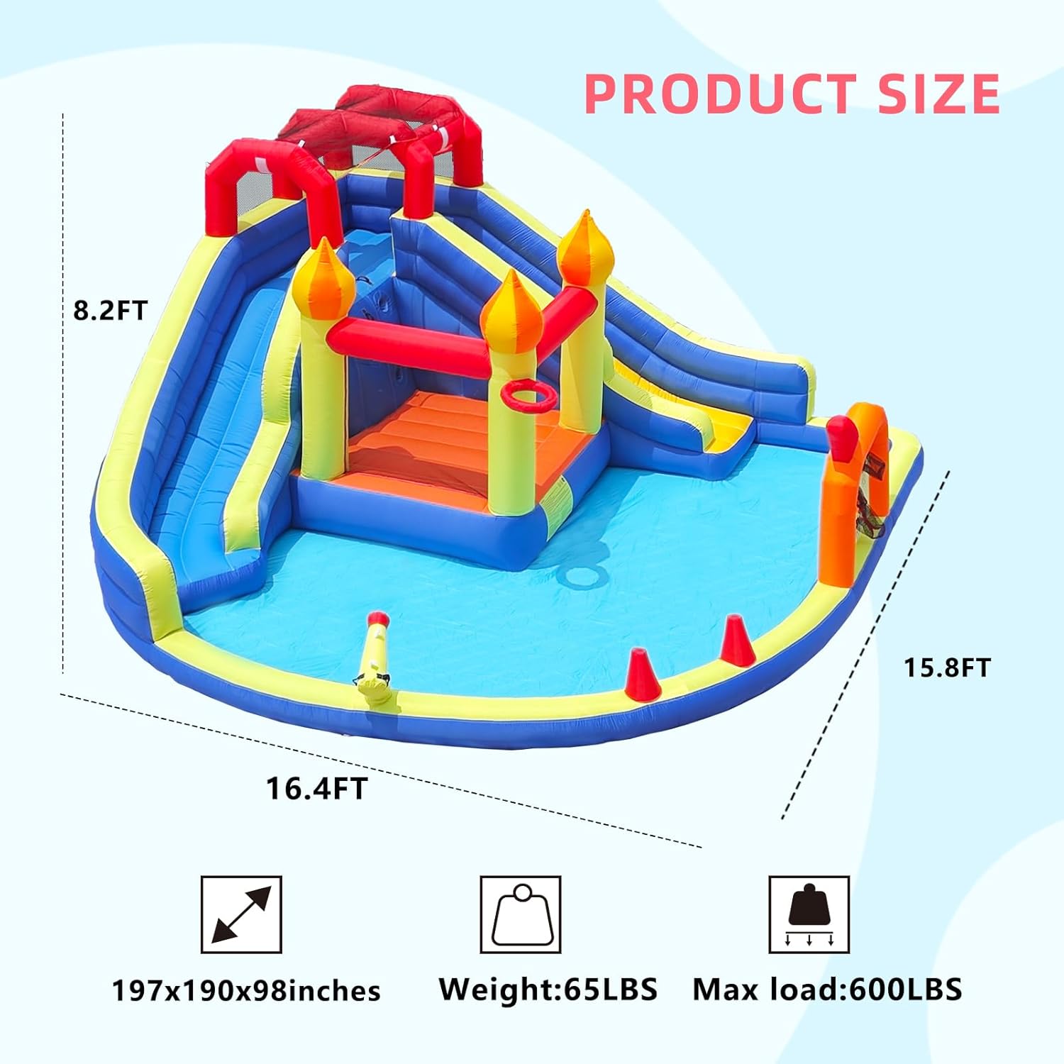 Kids Jumping Castle with Two L – обзор и цена Kids Outdoor House With Slide