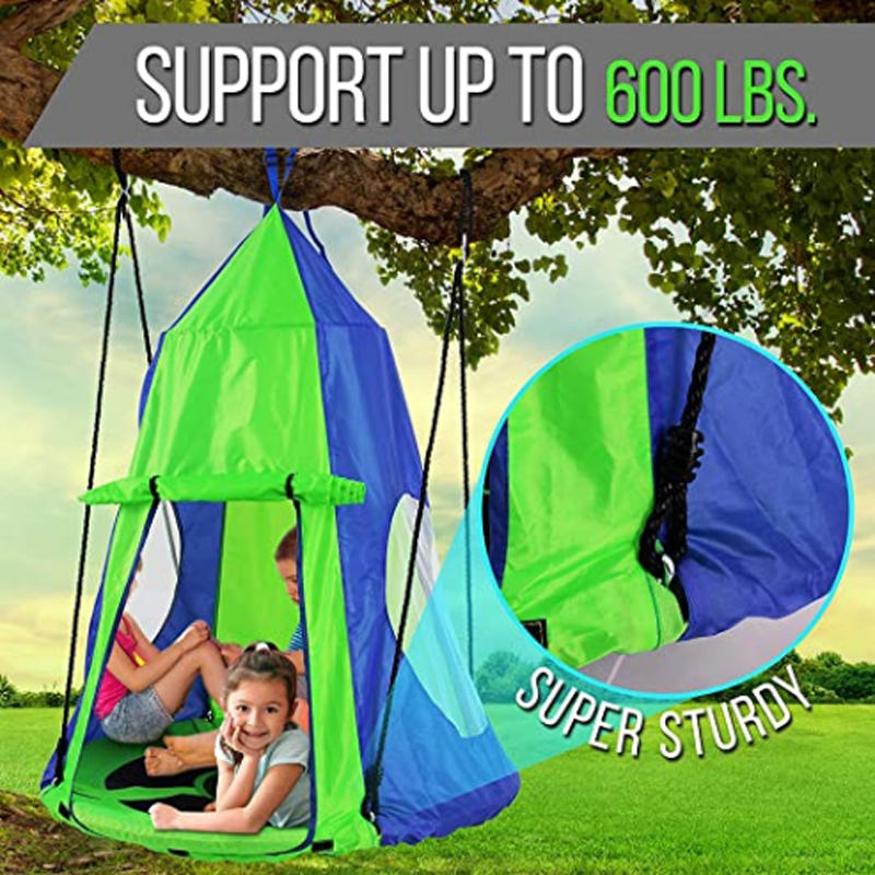 Kids Hanging Chair Tent Swing  – обзор и цена Kids Outdoor Nest Swing