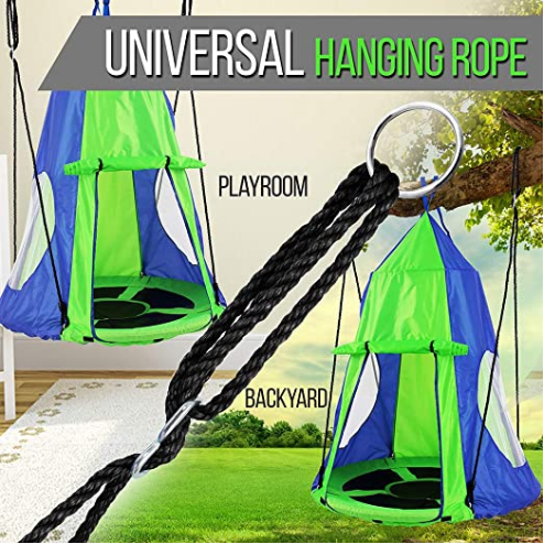 Kids Hanging Chair Tent Swing  – обзор и цена Kids Outdoor Nest Swing