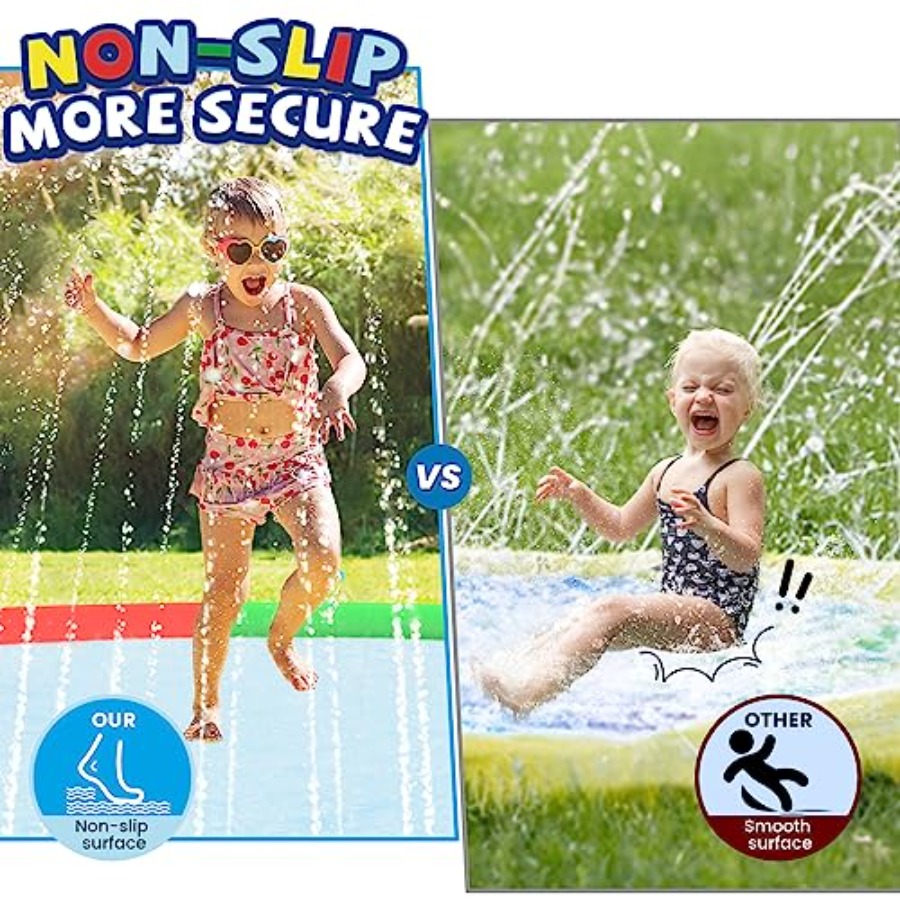 3 FT Large Splash Pad for Ages – обзор и цена Kids Outdoor Water Sprinkler