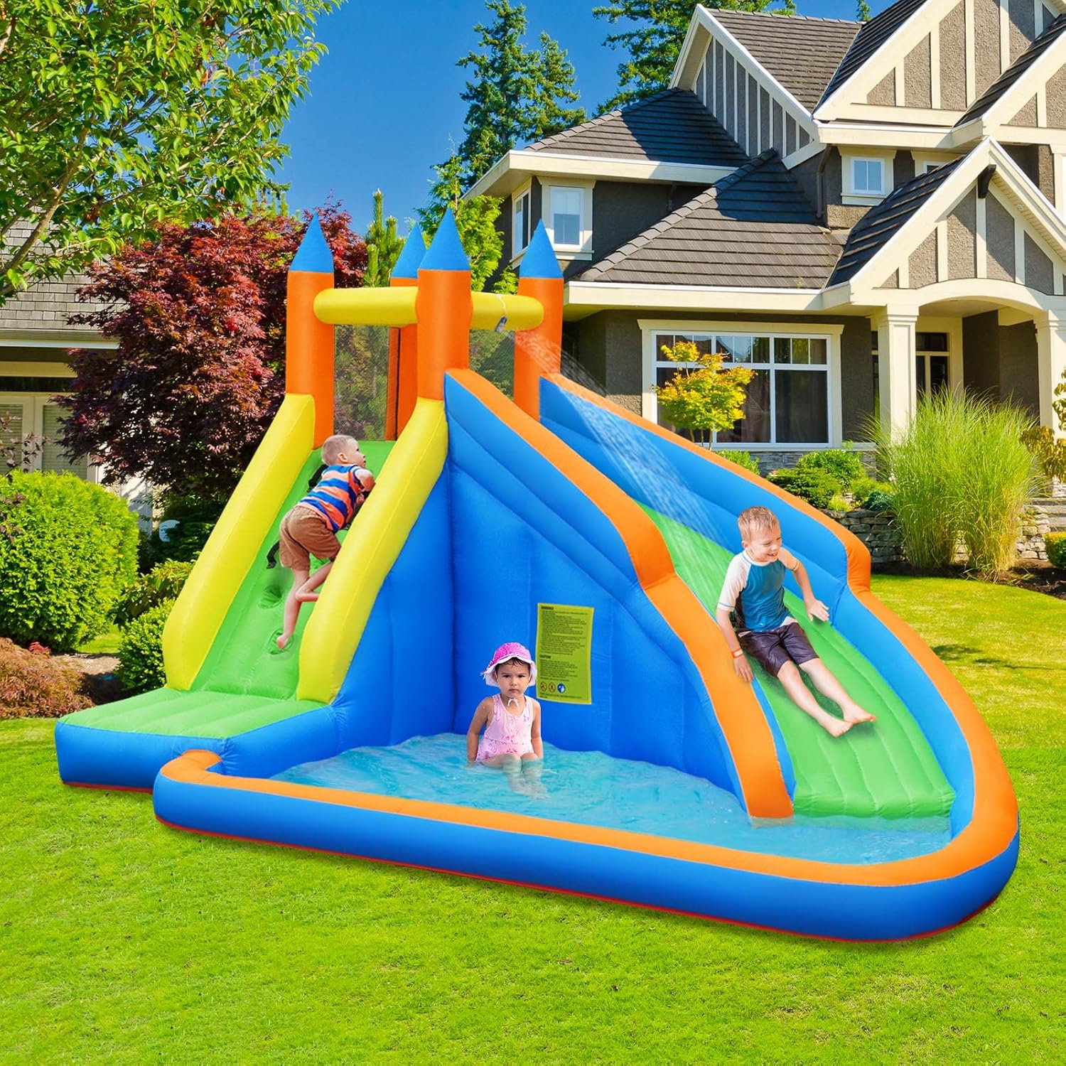 Giant Inflatable Water Park Bo – обзор и цена Kids Outdoor House With Slide