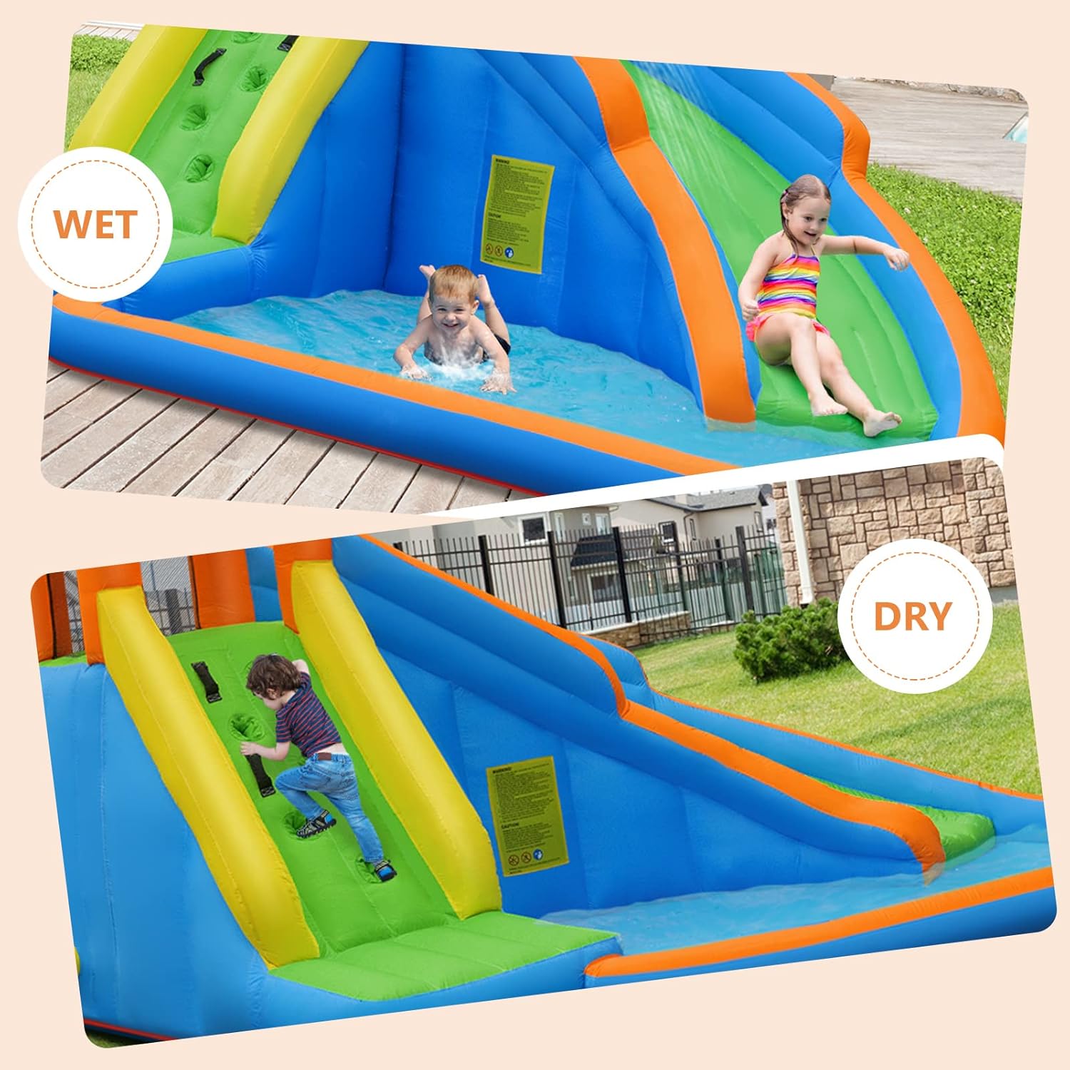 Giant Inflatable Water Park Bo – обзор и цена Kids Outdoor House With Slide