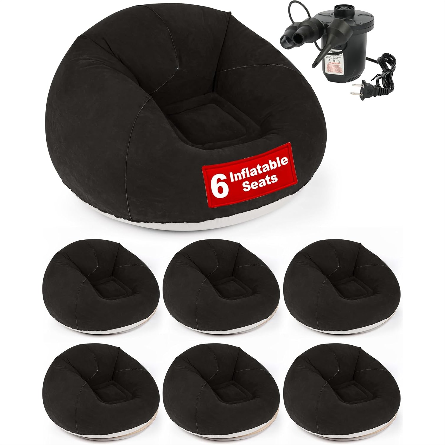 Inflatable Bean Bag Chair with – обзор и цена Kids Outdoor Bean Bag Chair