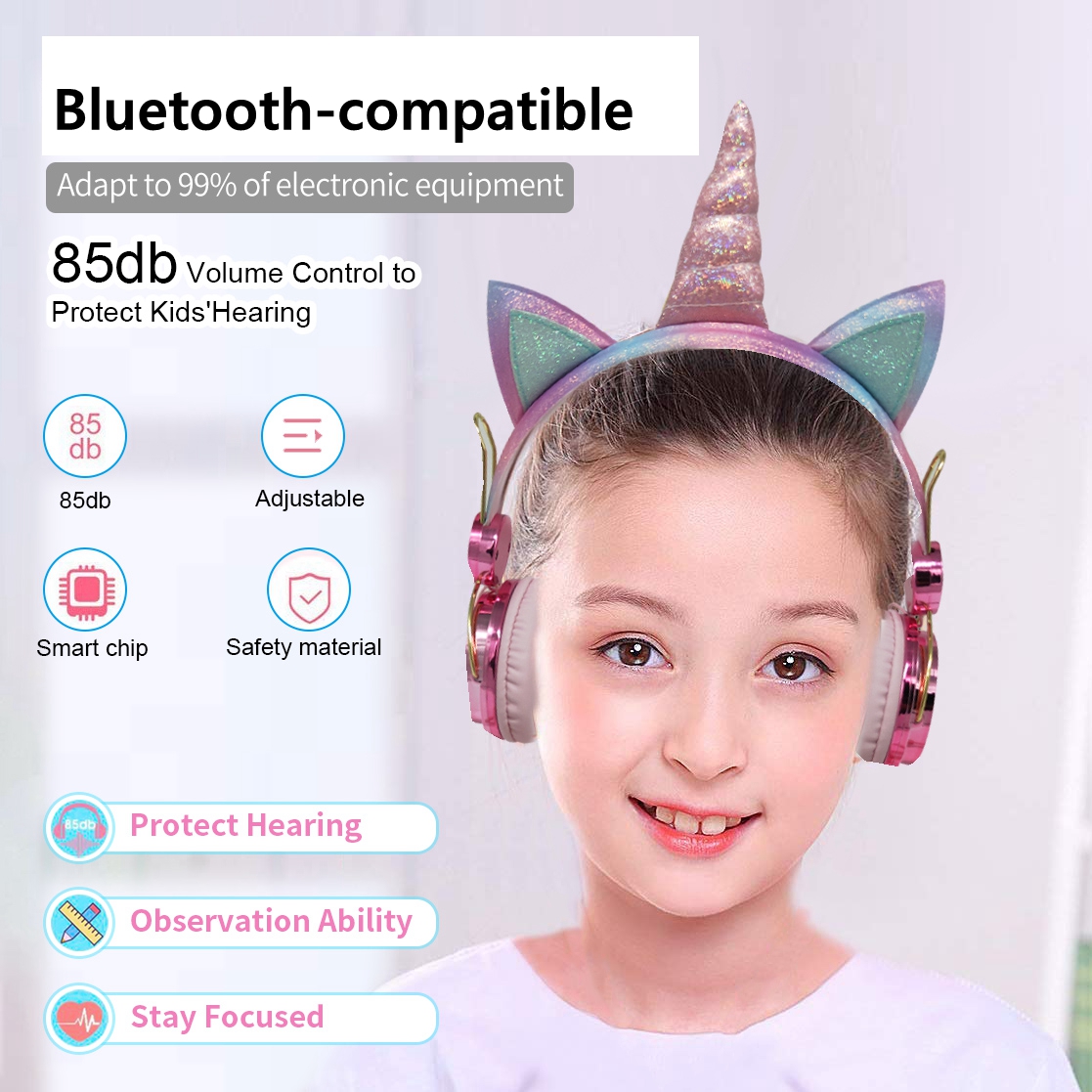 Cute Unicorn Wireless Earphone – обзор и цена Kids Outdoor Music