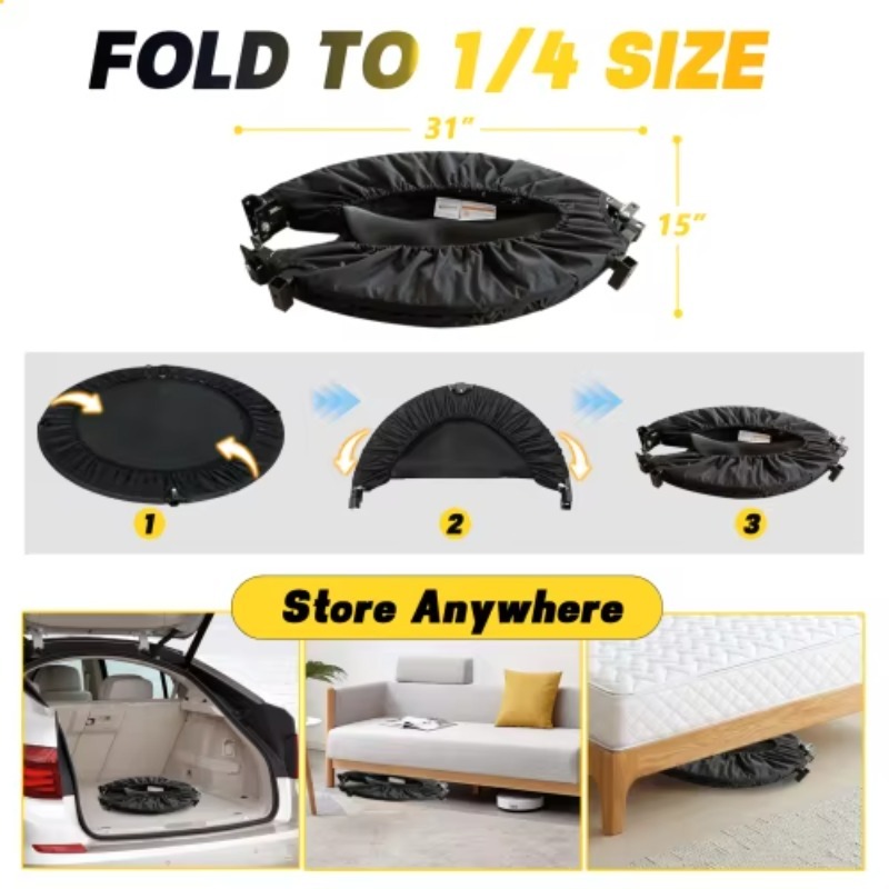 Foldable Trampoline With Handl – обзор и цена Mini Trampoline Spring