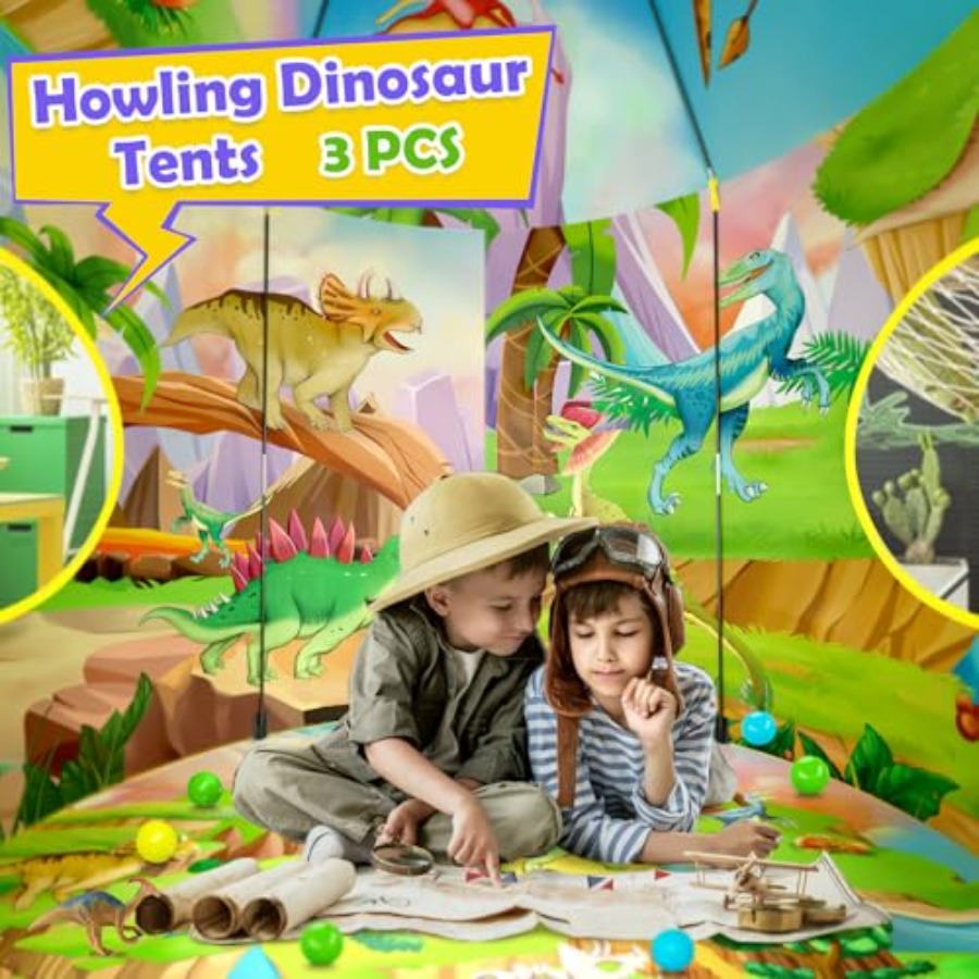 3pc Dinosaur Play Tent for:Pol – обзор и цена Outdoor Tent Playhouse