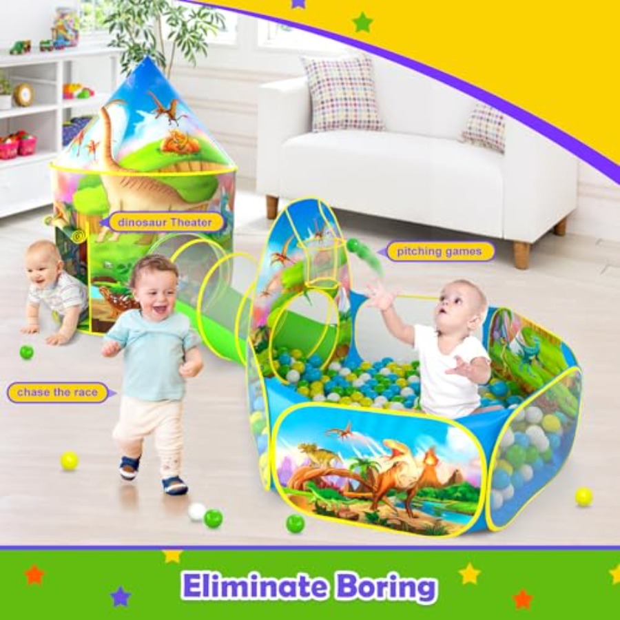 3pc Dinosaur Play Tent for:Pol – обзор и цена Outdoor Tent Playhouse