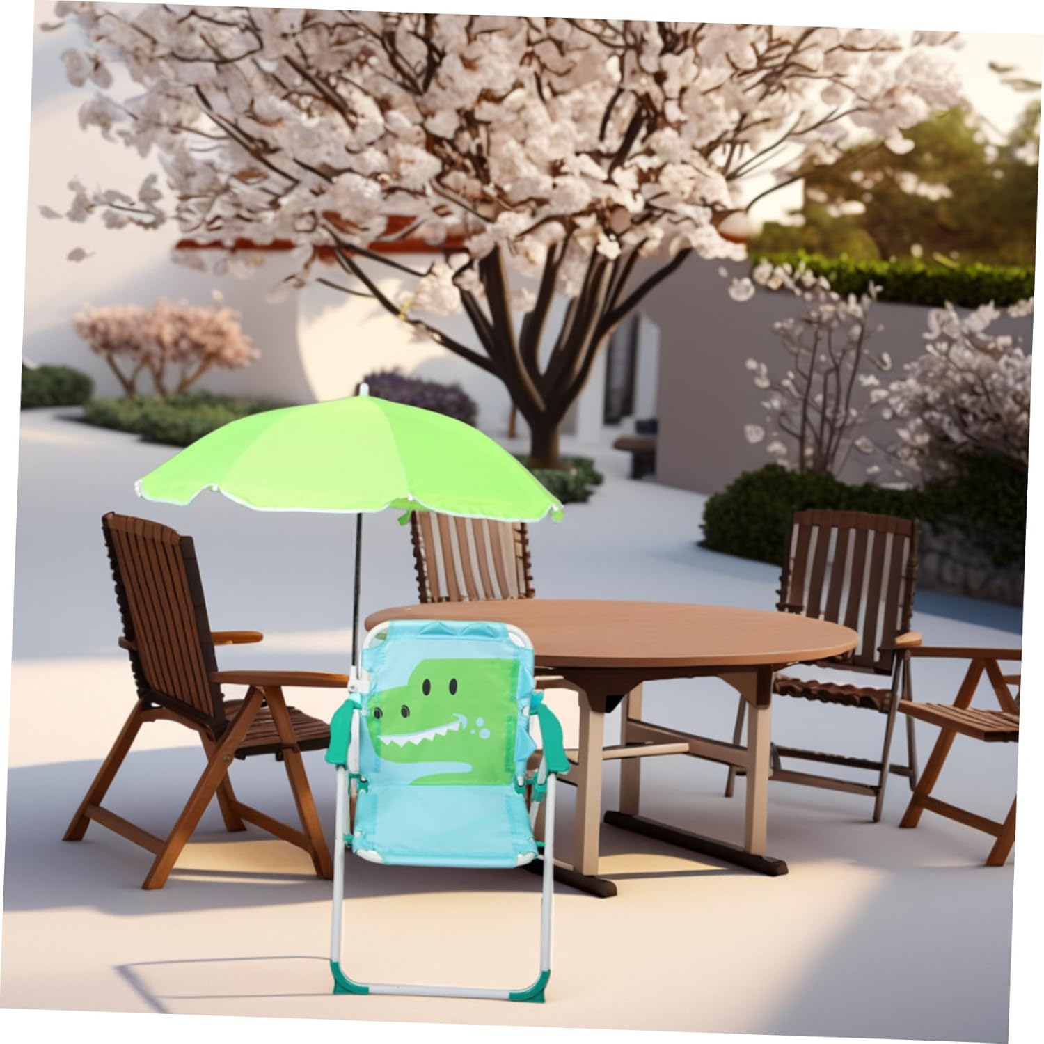 1 Set Folding Beach Chair with – обзор и цена Kids Outdoor Umbrella Chair
