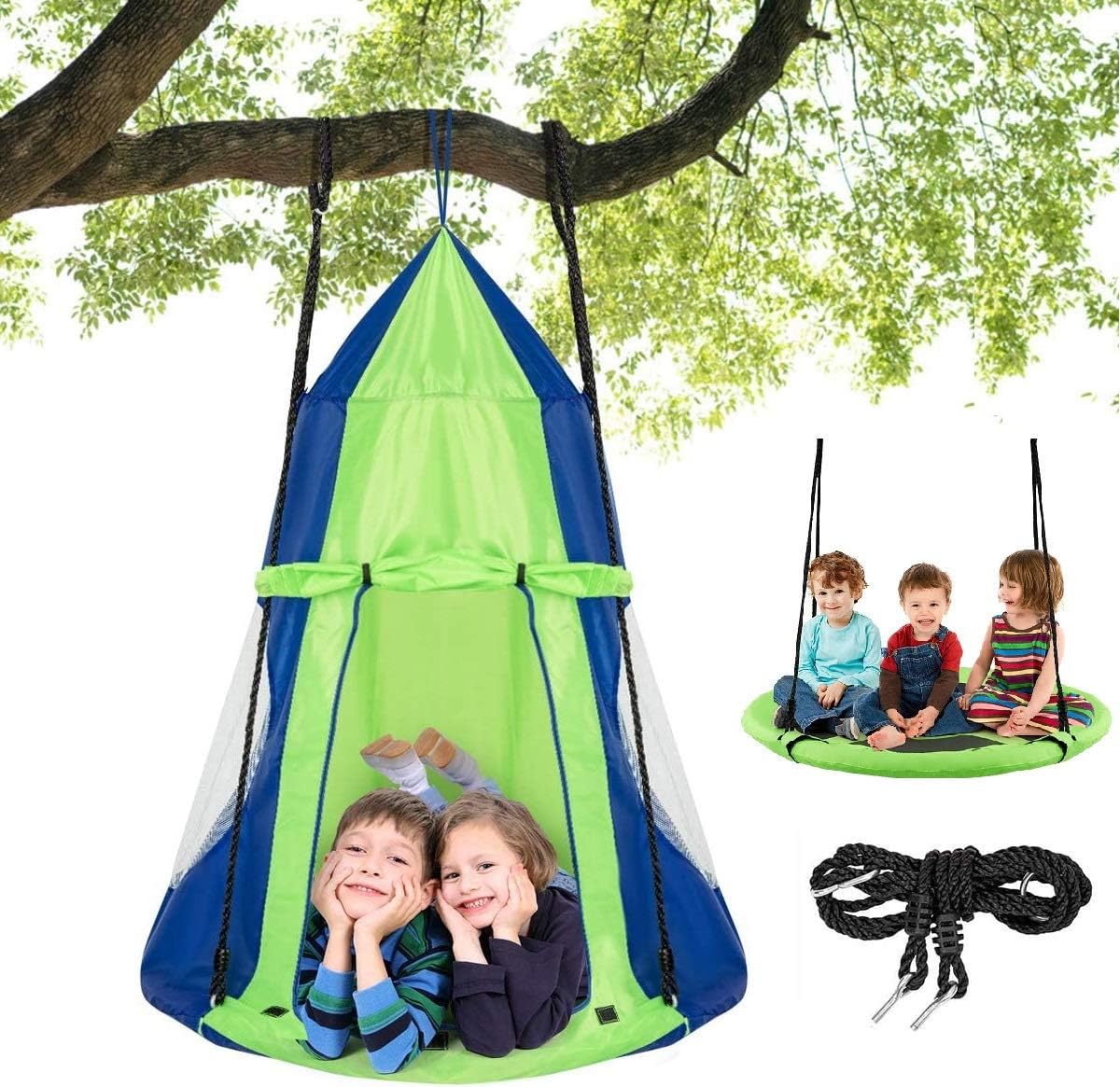 2 in 1 Kids Detachable Hanging – обзор и цена Kids Outdoor Nest Swing