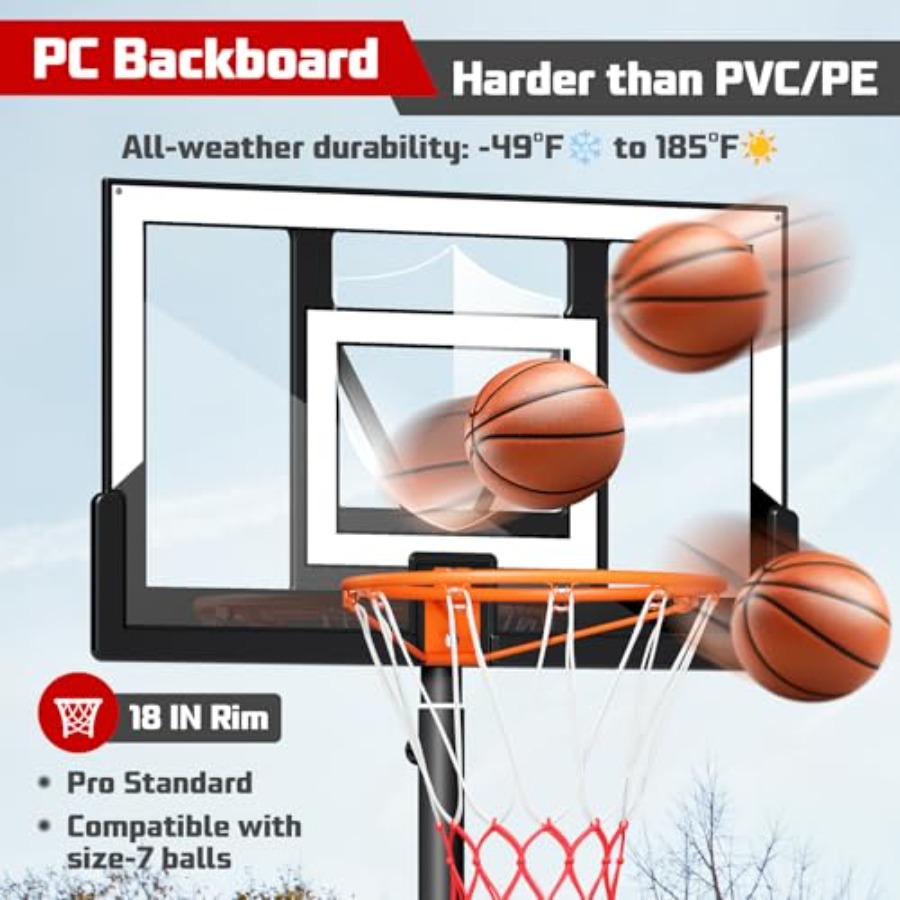 Outdoor basketball hoop 10FT w – обзор и цена Kids Outdoor Basketball Hoop