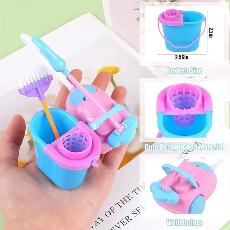 9PCS Miniature Doll House Clea – обзор и цена Kids Outdoor Broom