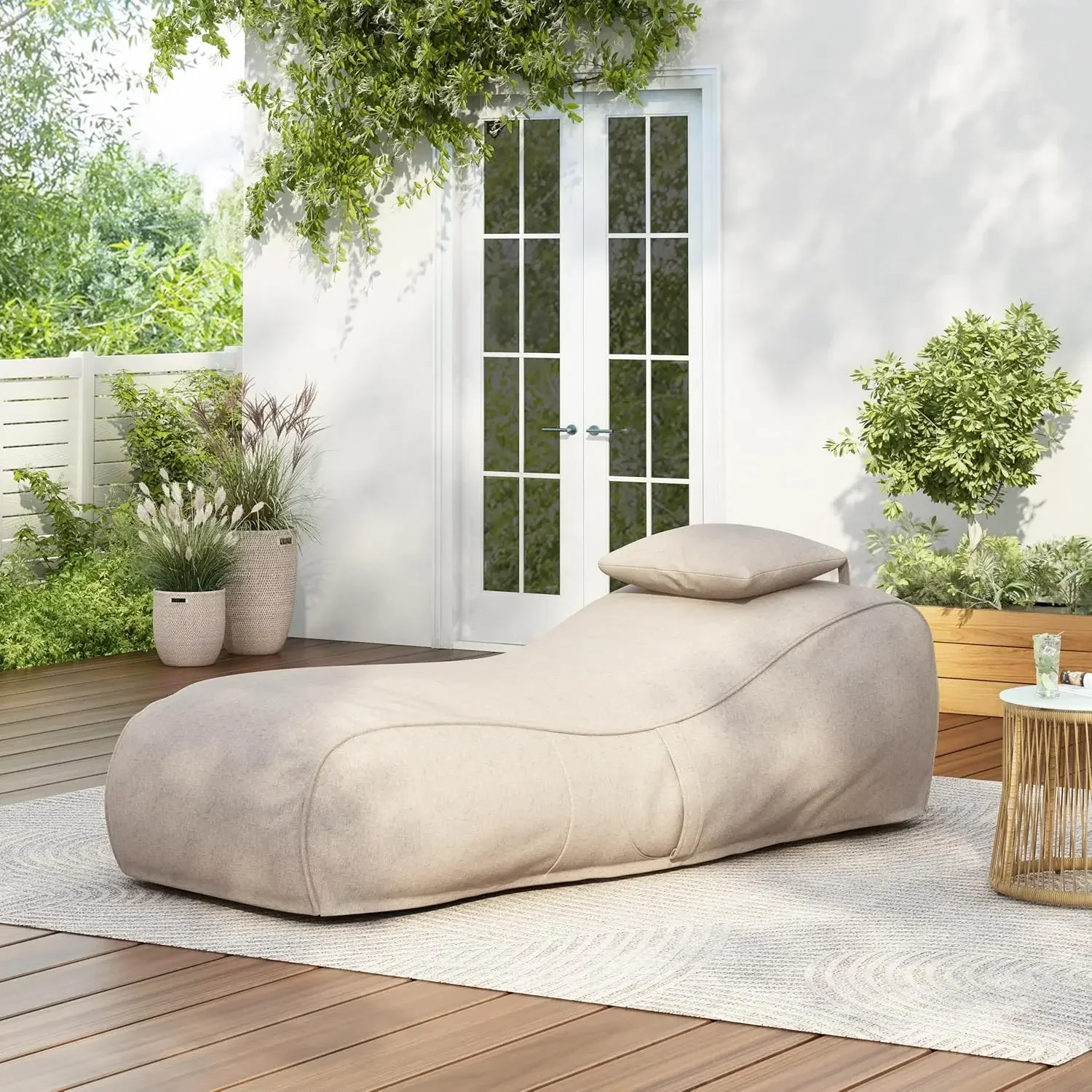 Morton Bean Bag Chair, Fabric  – обзор и цена Kids Outdoor Bean Bag Chair