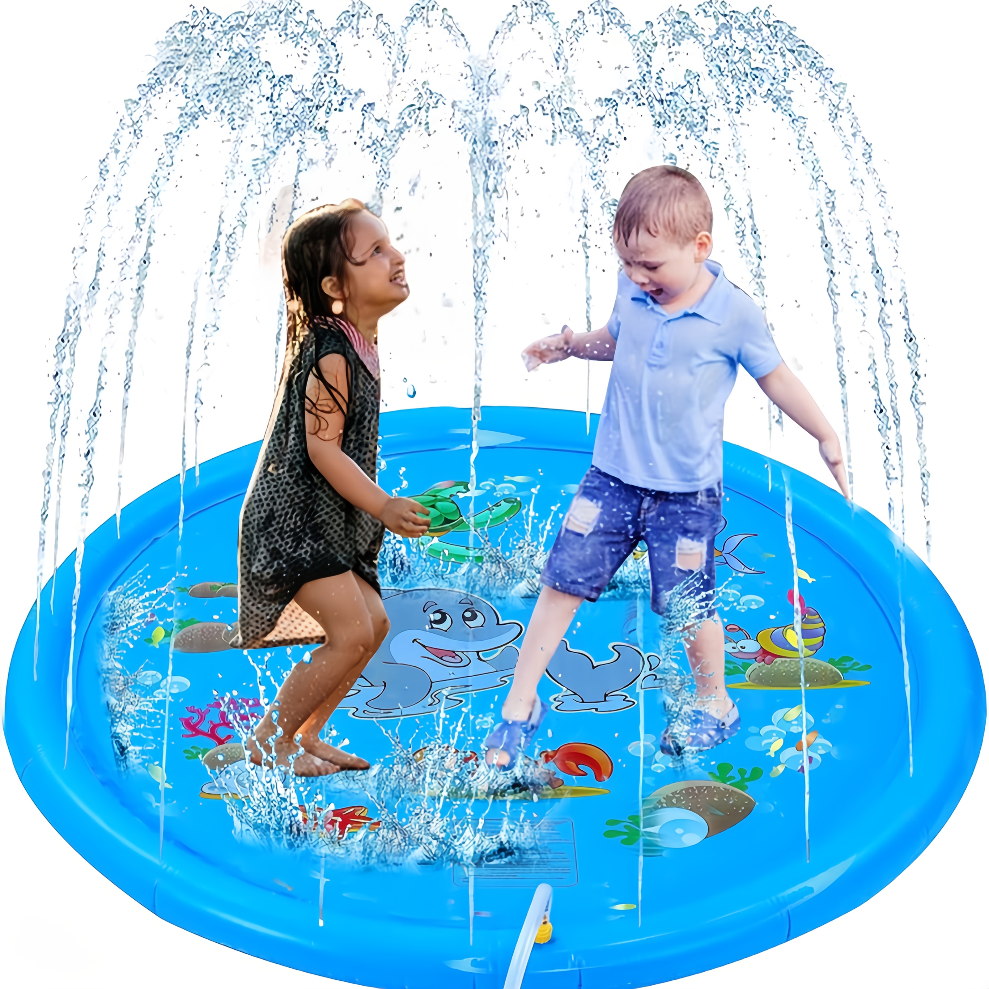 PVC Inflatable Splash Pad Spri – обзор и цена Kids Outdoor Water Sprinkler