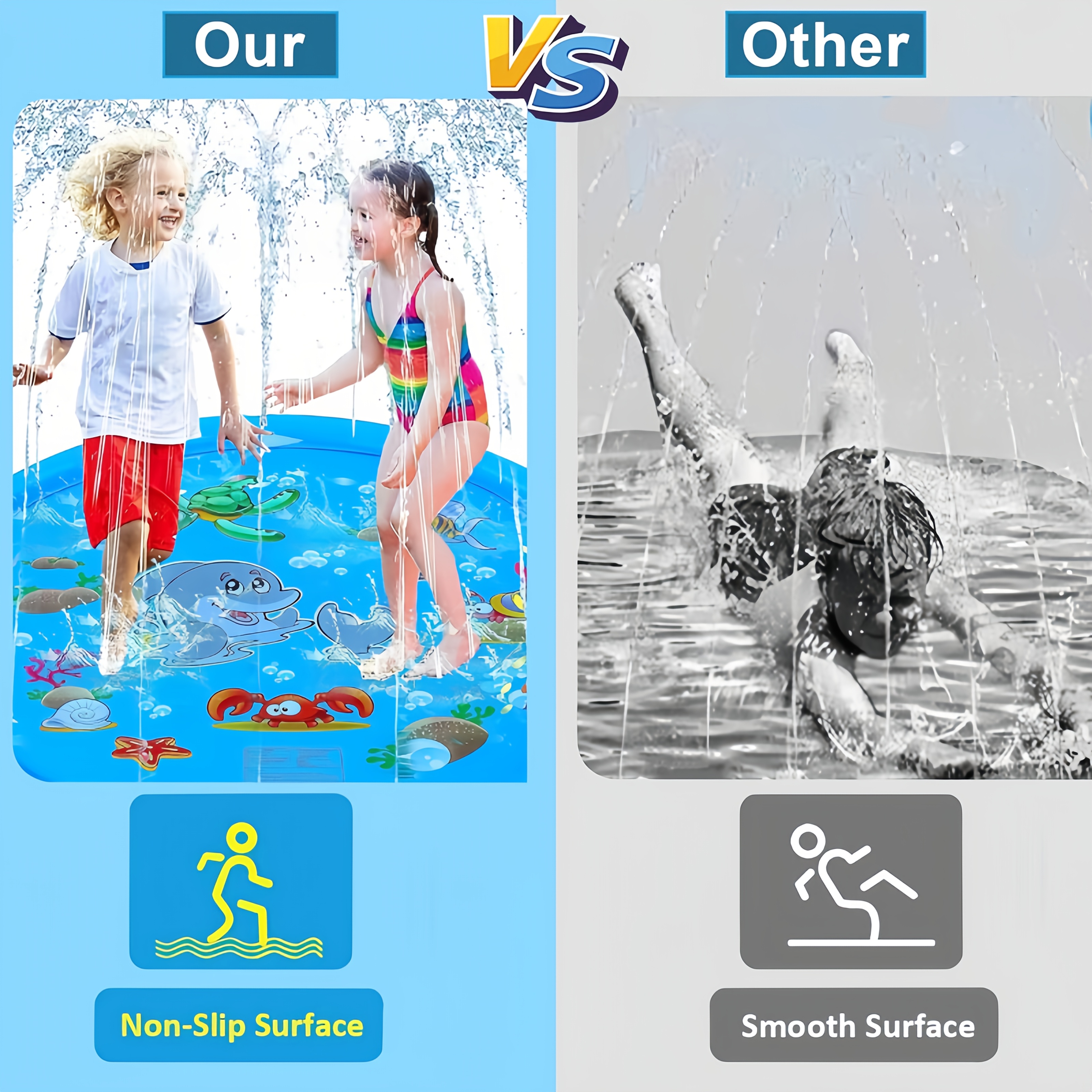 PVC Inflatable Splash Pad Spri – обзор и цена Kids Outdoor Water Sprinkler