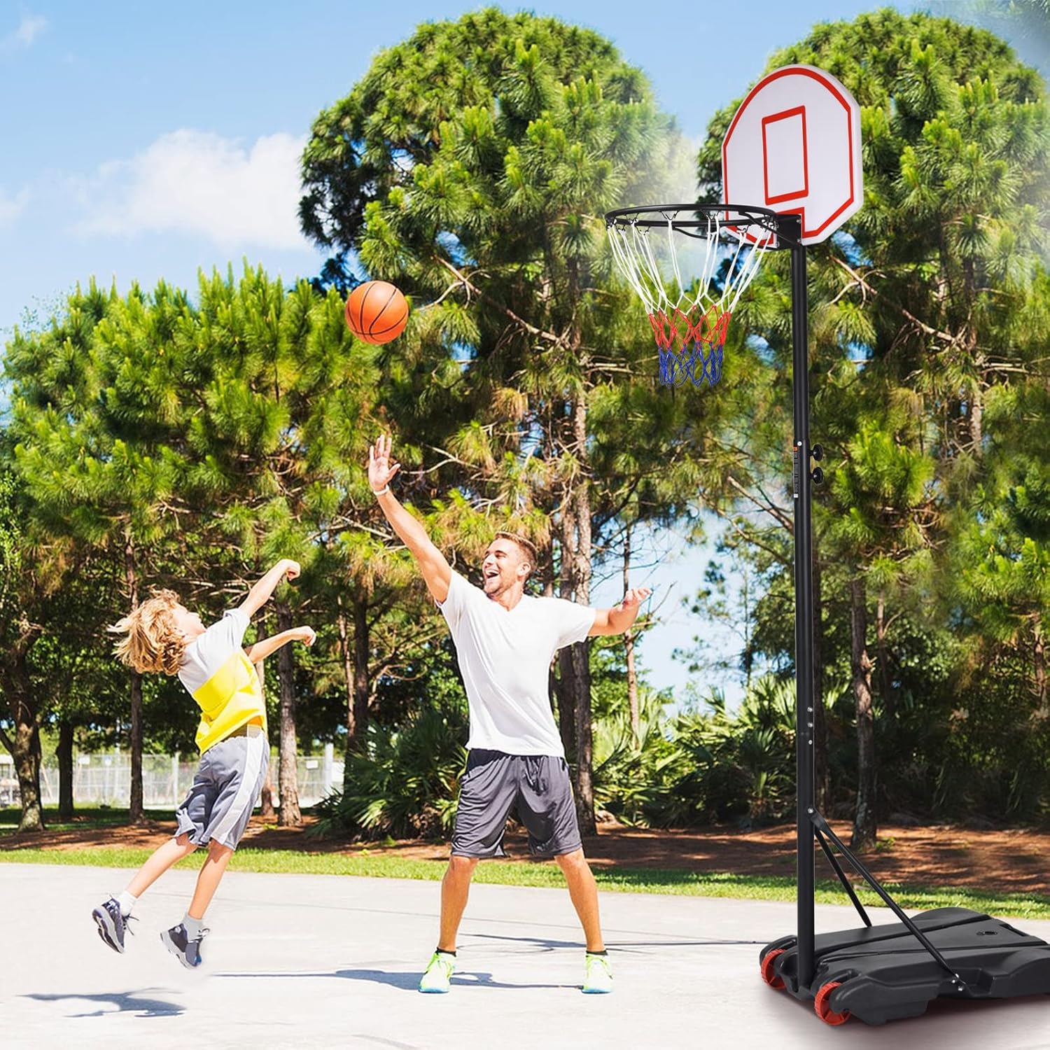 Portable Basketball Hoop with  – обзор и цена Kids Outdoor Basketball Hoop