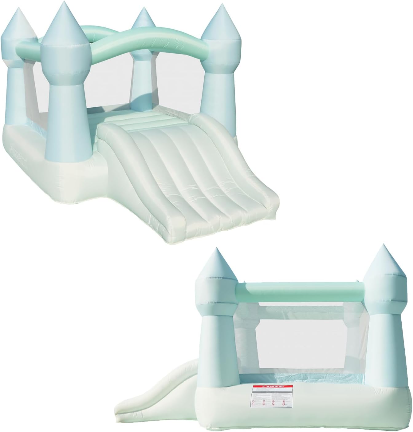Pastel Bounce House with Slide – обзор и цена Kids Outdoor House With Slide