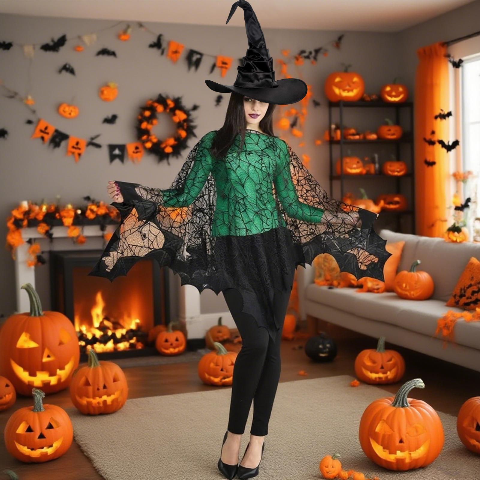 4pcs/set Halloween Spider Web  – обзор и цена Kids Outdoor Broom