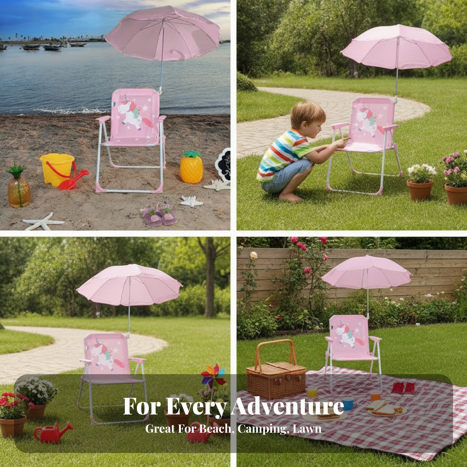 Kids Beach Chair with Umbrella – обзор и цена Kids Outdoor Umbrella Chair