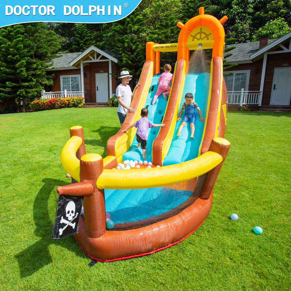 Doctor Dolphin Pirate Ship Out – обзор и цена Kids Outdoor House With Slide