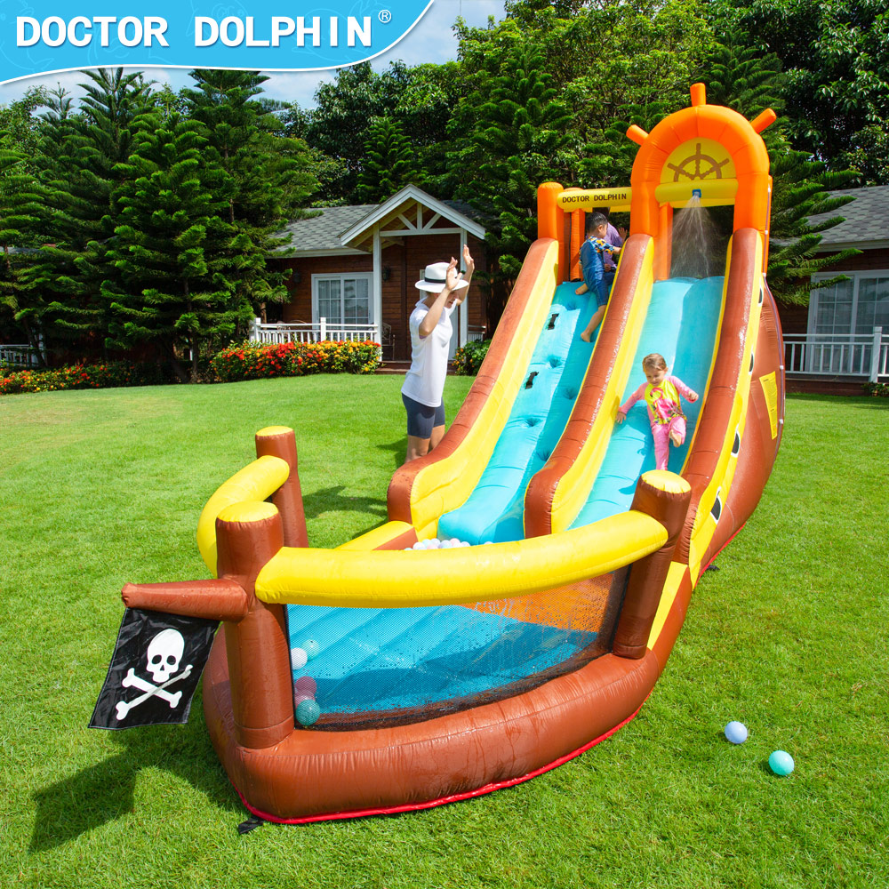 Doctor Dolphin Pirate Ship Out – обзор и цена Kids Outdoor House With Slide