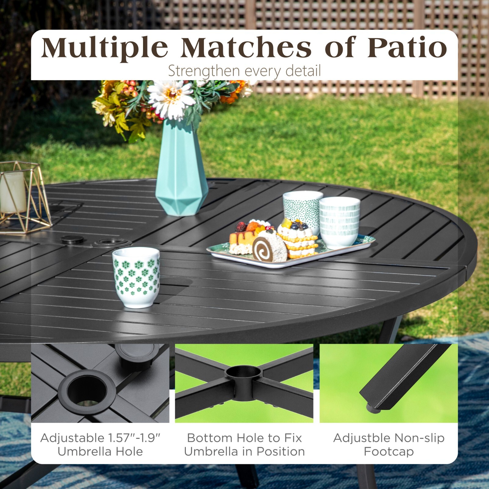 7Piece Patio Dining Set with U – обзор и цена Kids Outdoor Umbrella Chair