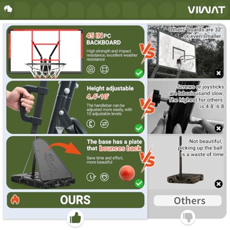 Outdoor/indoor adjustable bask – обзор и цена Kids Outdoor Basketball Hoop