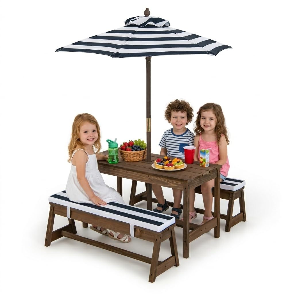 Height Adjustable Wooden Kids  – обзор и цена Kids Outdoor Chair And Table