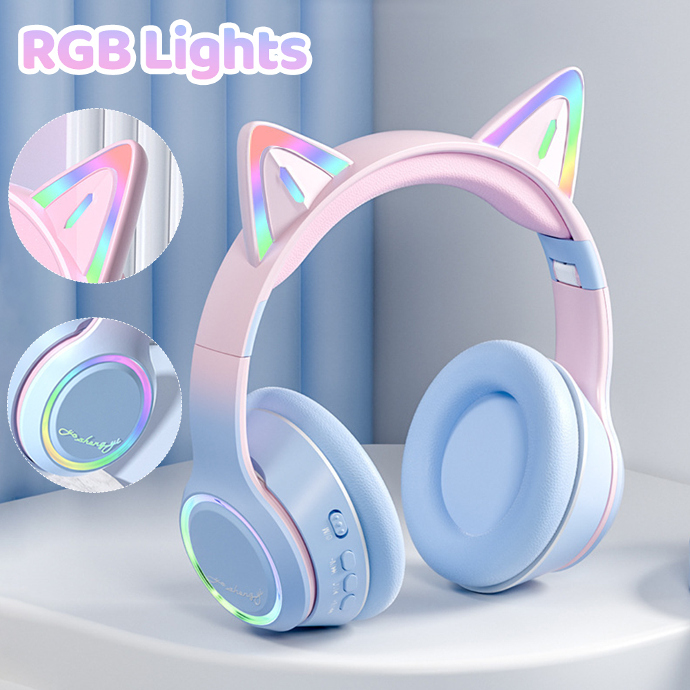 RGB Cat Ear Bluetooth Headphon – обзор и цена Kids Outdoor Music
