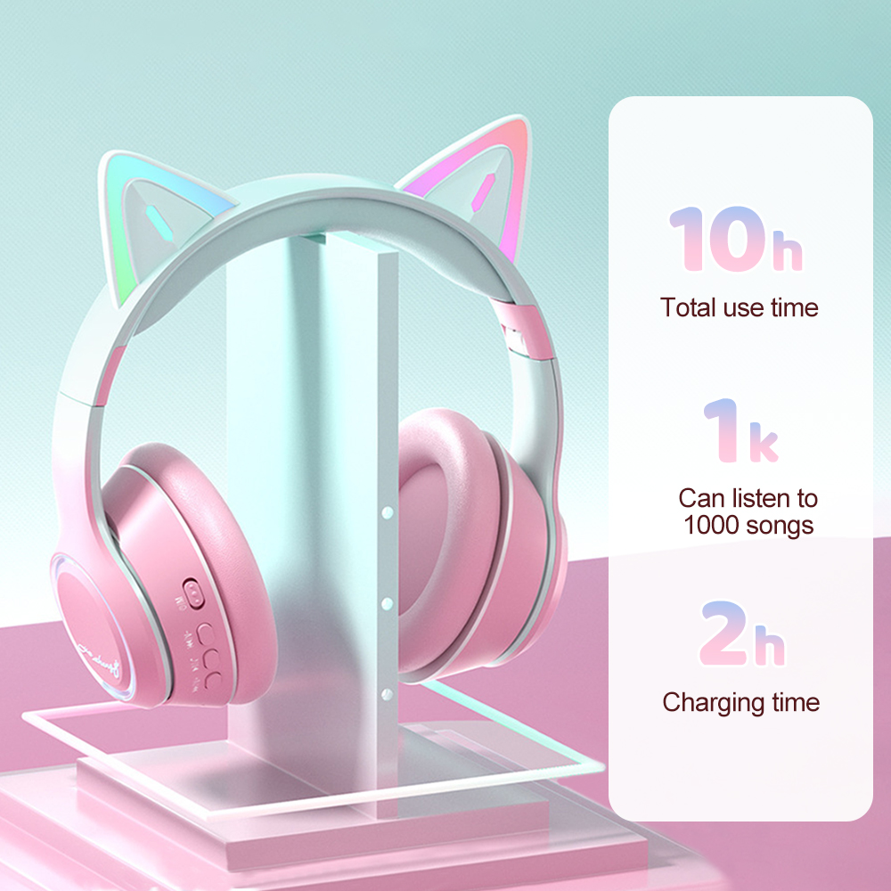 RGB Cat Ear Bluetooth Headphon – обзор и цена Kids Outdoor Music