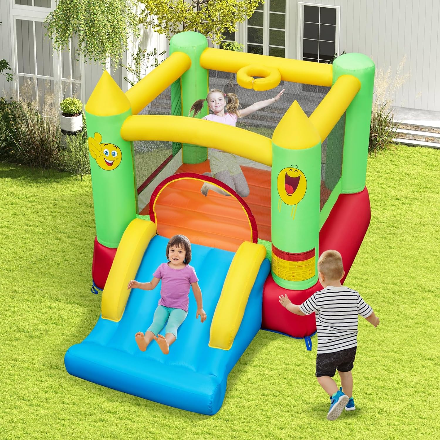 Indoor Outdoor Inflatable Boun – обзор и цена Kids Outdoor House With Slide