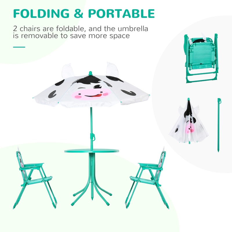 Outdoor Folding Kids Table and – обзор и цена Kids Outdoor Umbrella Chair