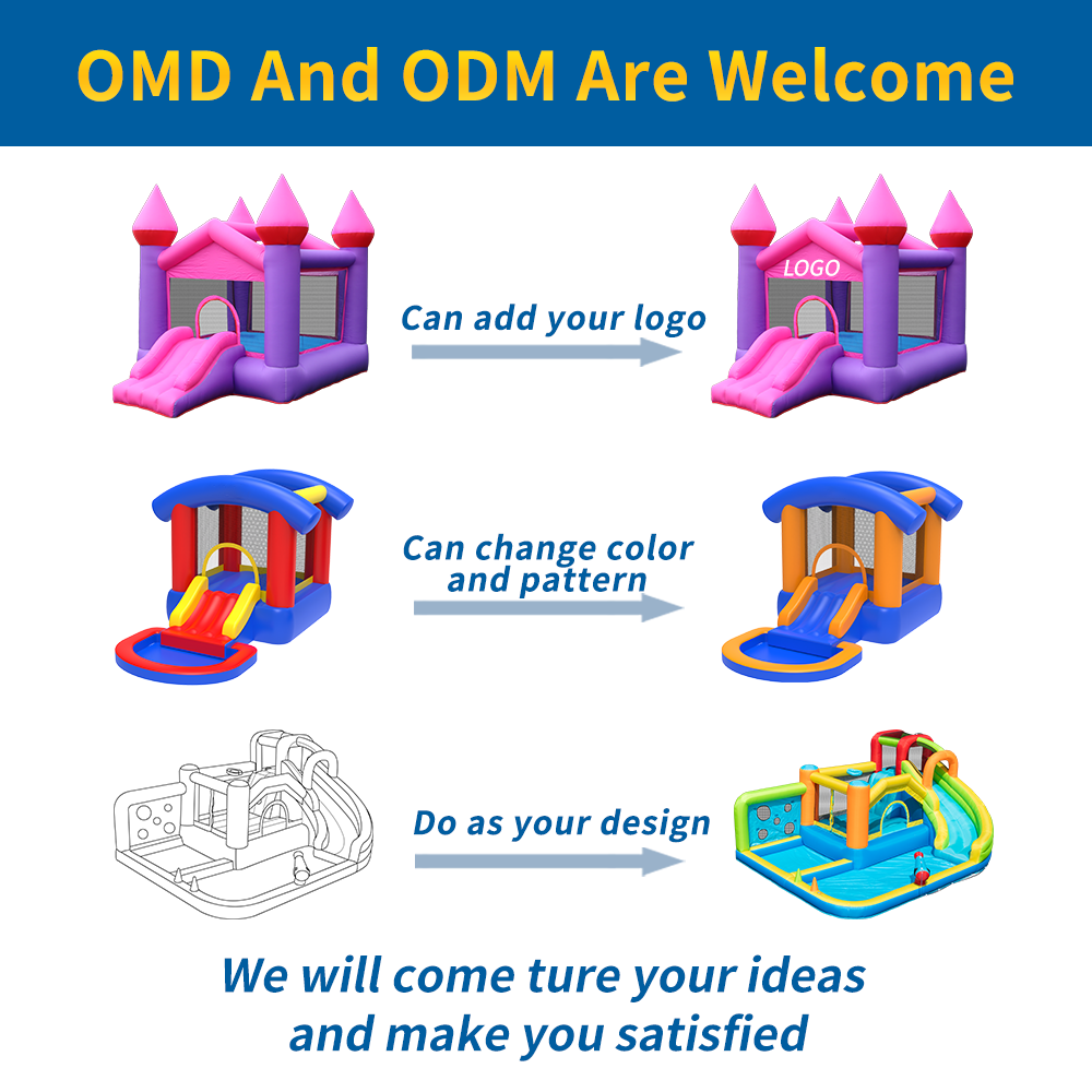 Custom Outdoor Inflatable Boun – обзор и цена Kids Outdoor House With Slide