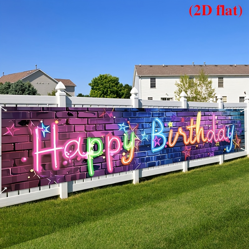 VIKAMA Neon Happy Birthday Ban – обзор и цена Kids Outdoor Fence