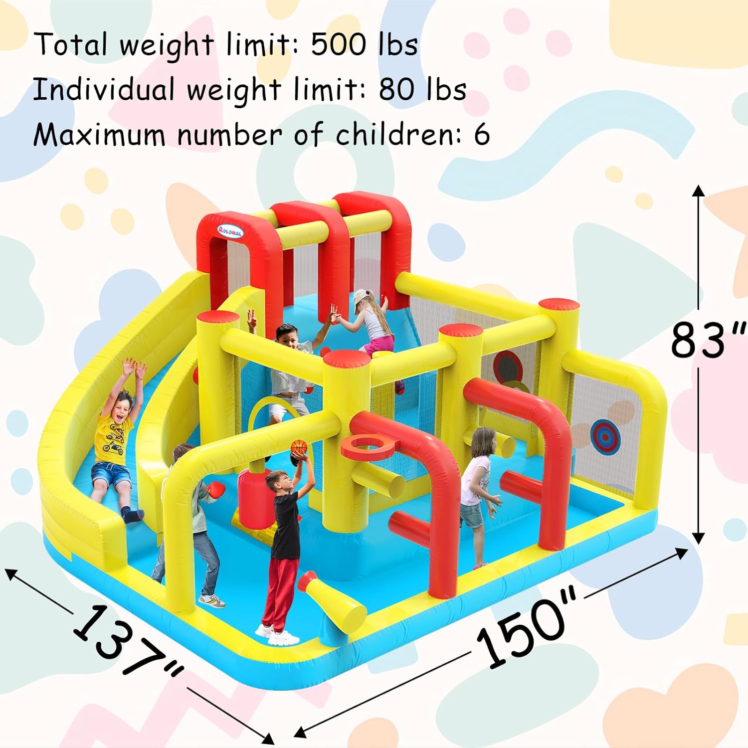 Kids Inflatable Water Slide Bo – обзор и цена Kids Outdoor House With Slide