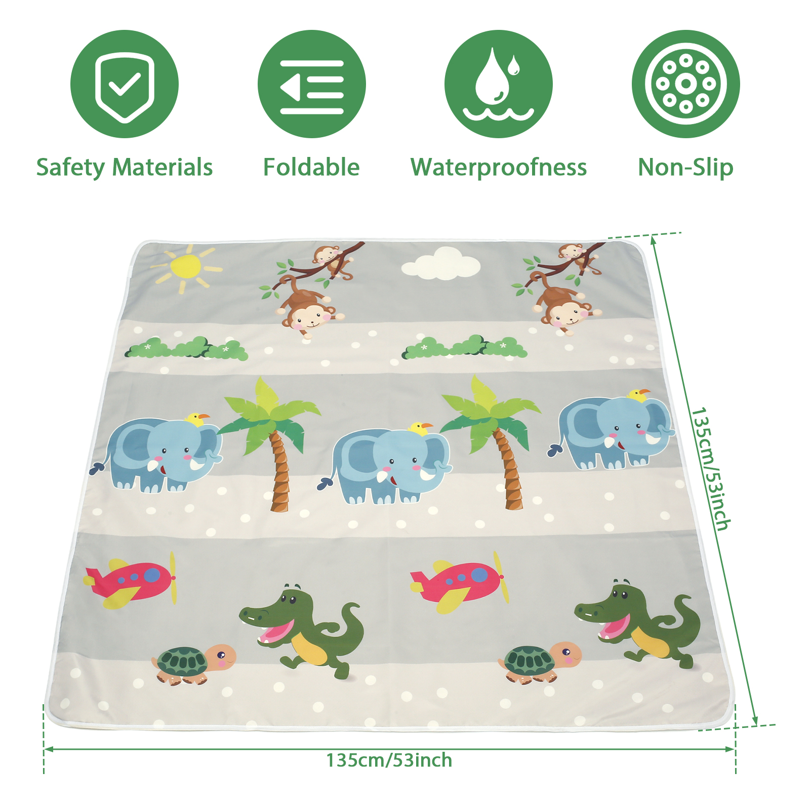Baby Splat Mat for Under High  – обзор и цена Kids Outdoor Bean Bag Chair