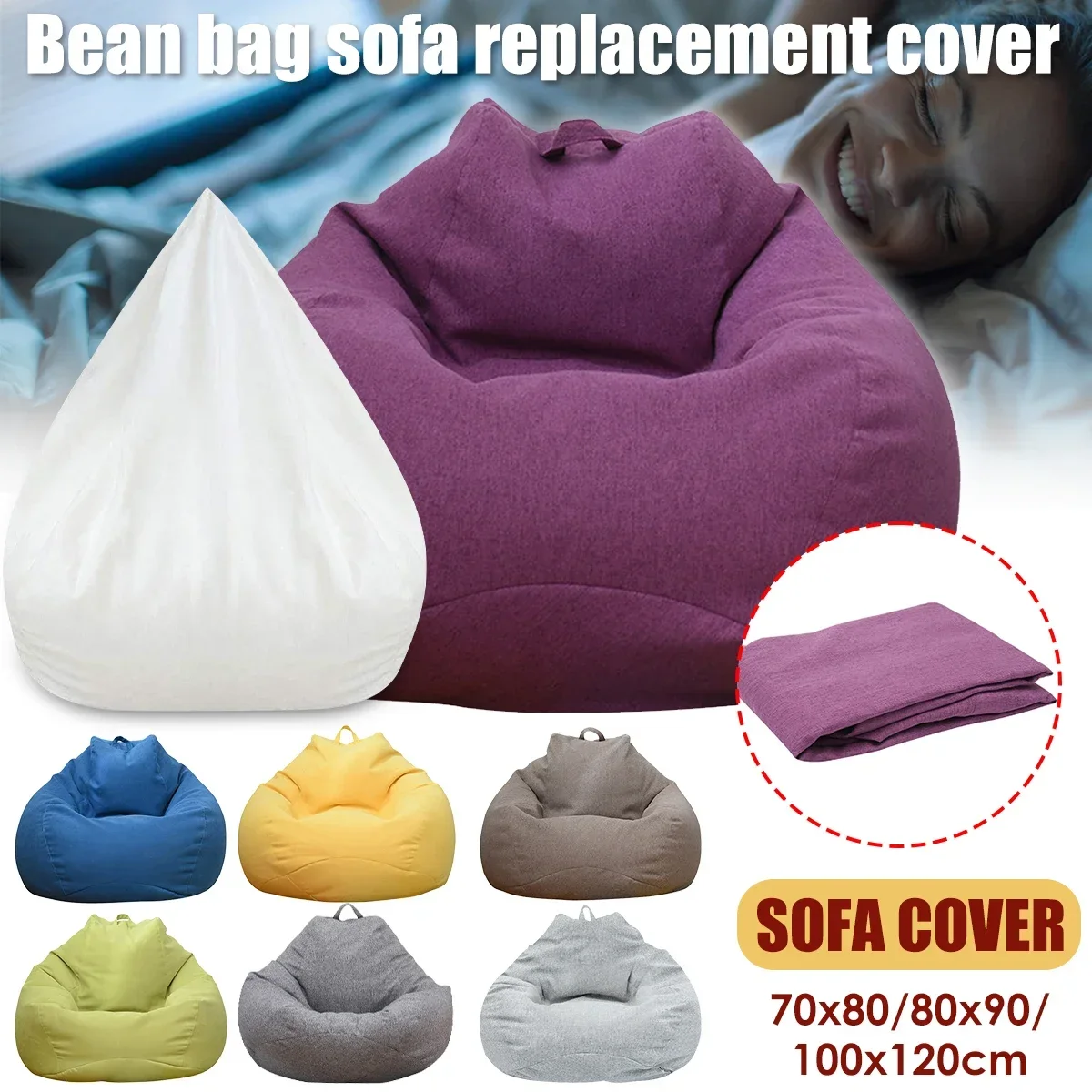 Large Bean Bag Chair Sofa Cove – обзор и цена Kids Outdoor Bean Bag Chair