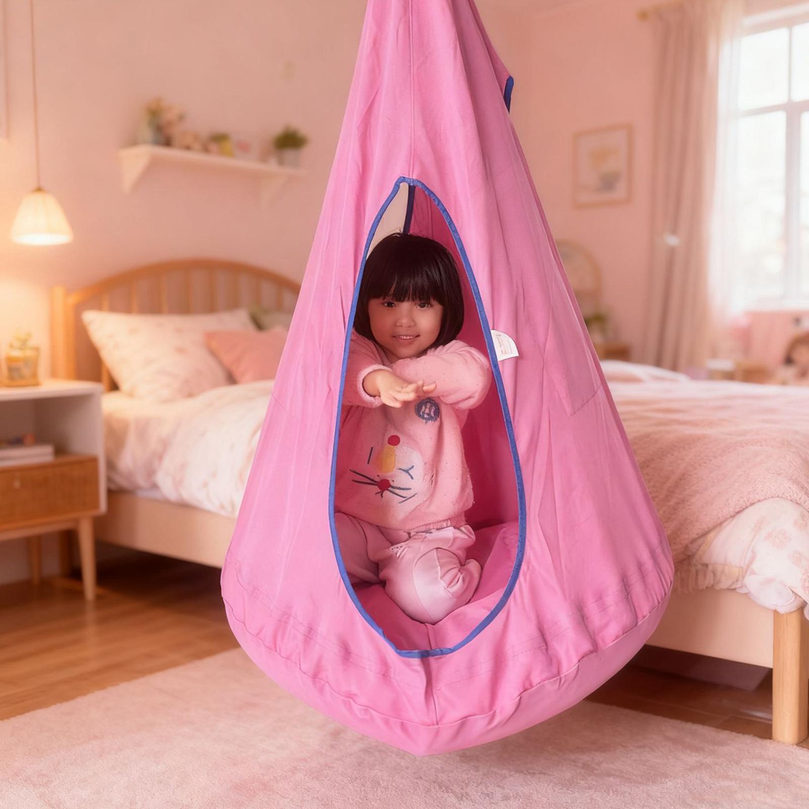 Kids Pod Swing Seat With Cushi – обзор и цена Kids Outdoor Nest Swing