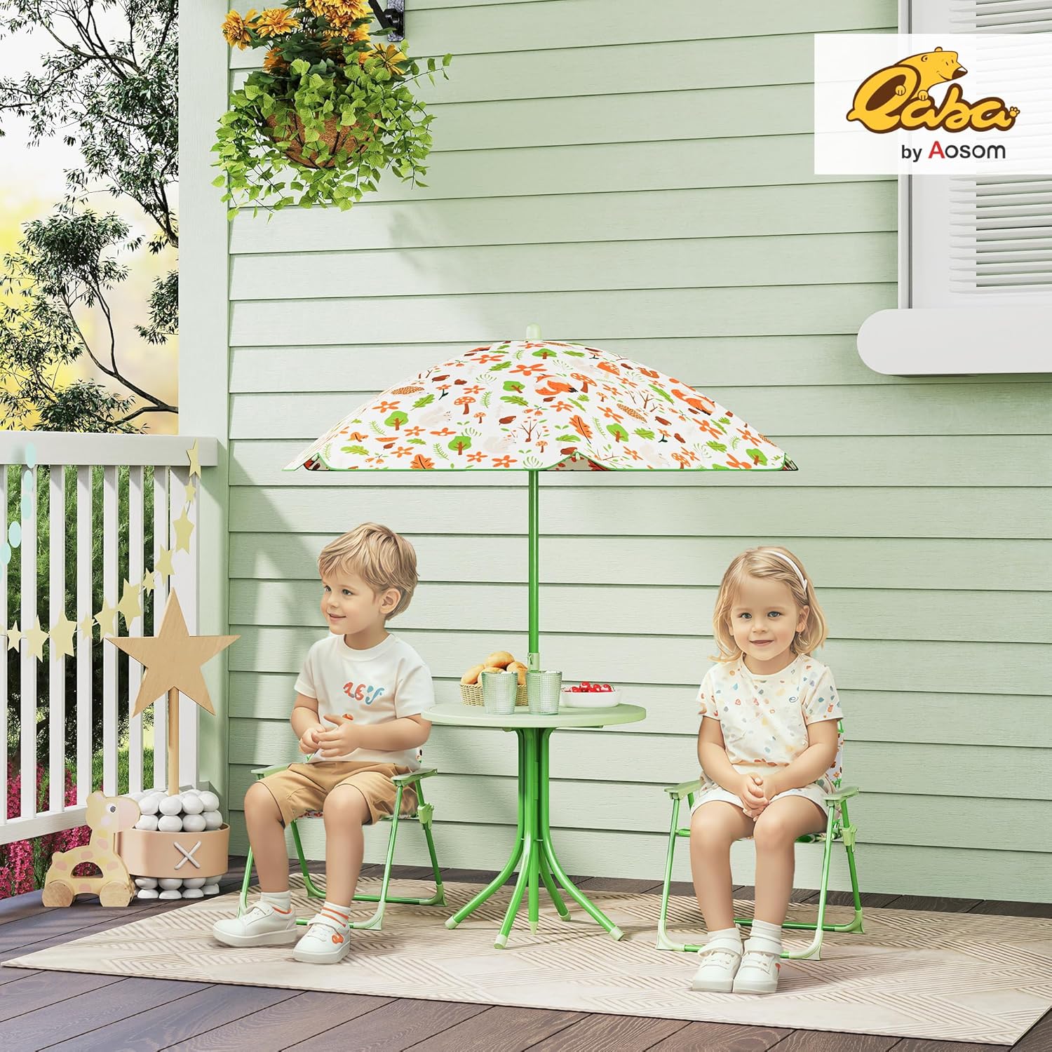 Kids Picnic Table Chair Set Fo – обзор и цена Kids Outdoor Umbrella Chair