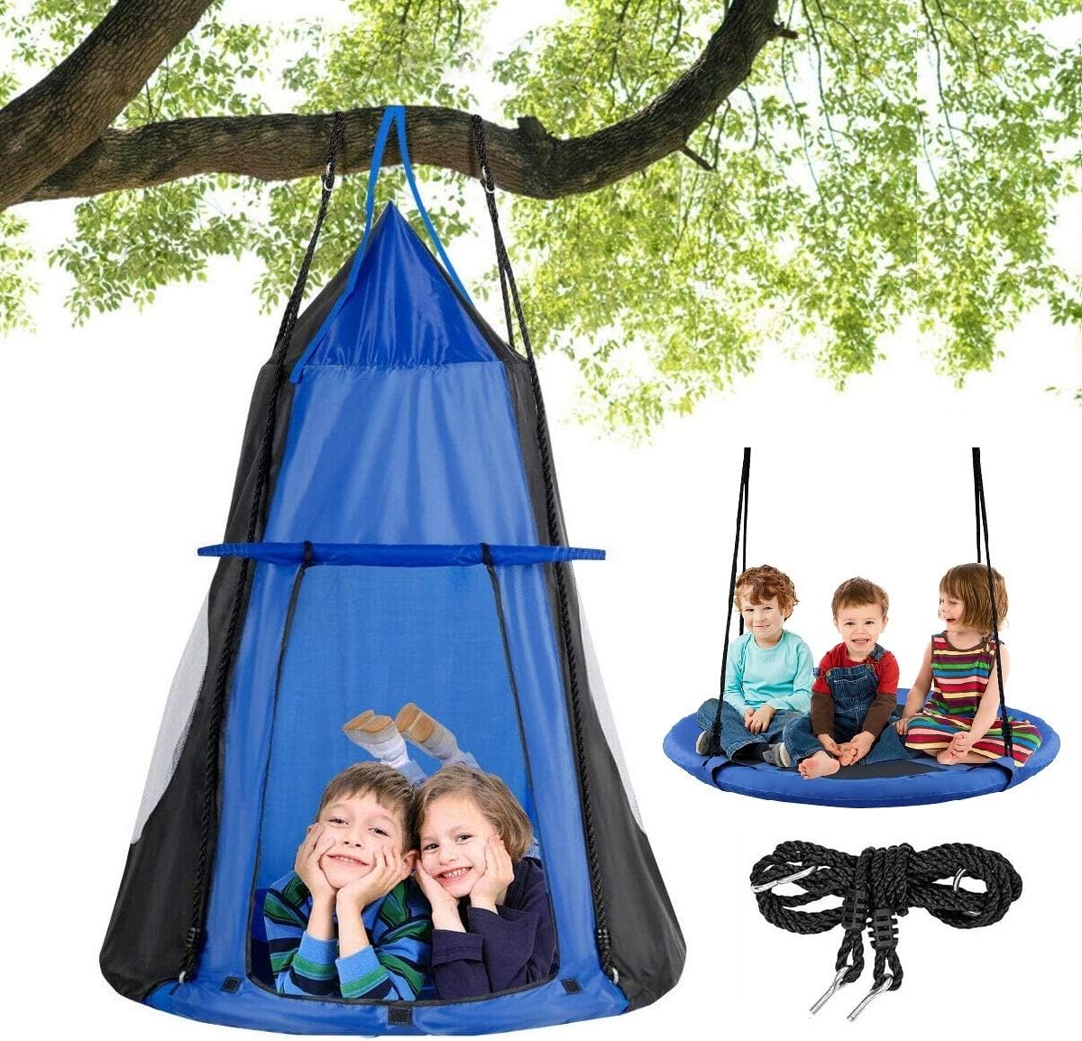 2 in 1 Kids Detachable Hanging – обзор и цена Kids Outdoor Nest Swing