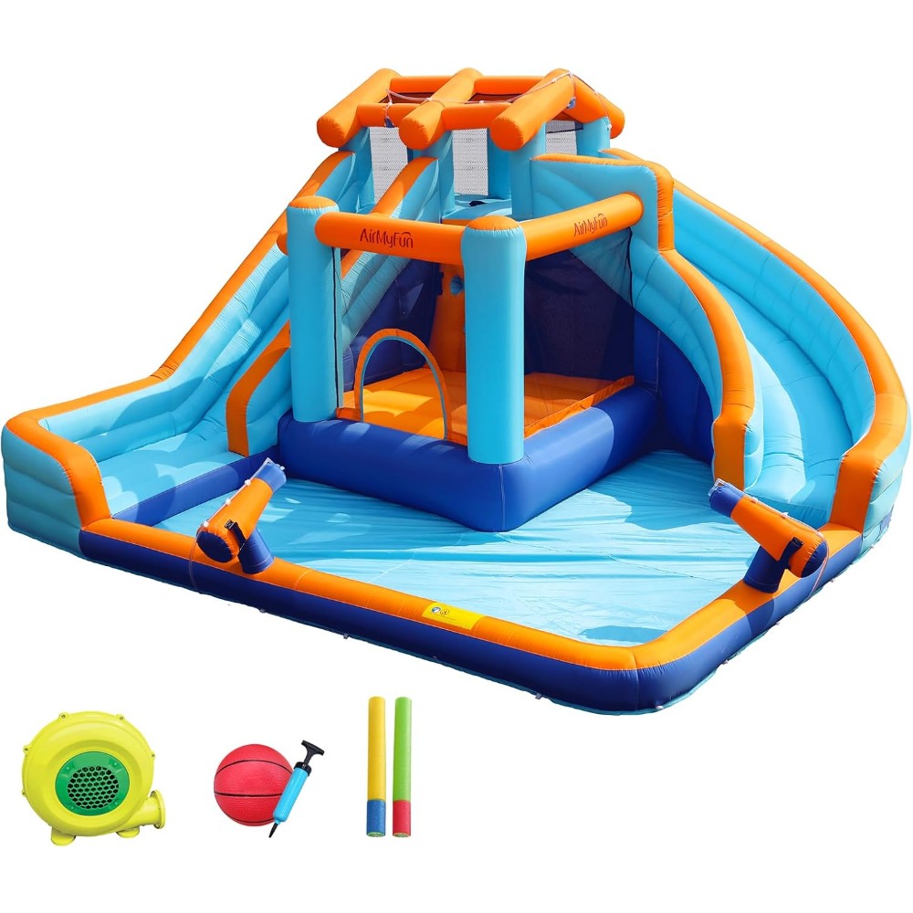 Large Water Slide Bounce House – обзор и цена Kids Outdoor House With Slide