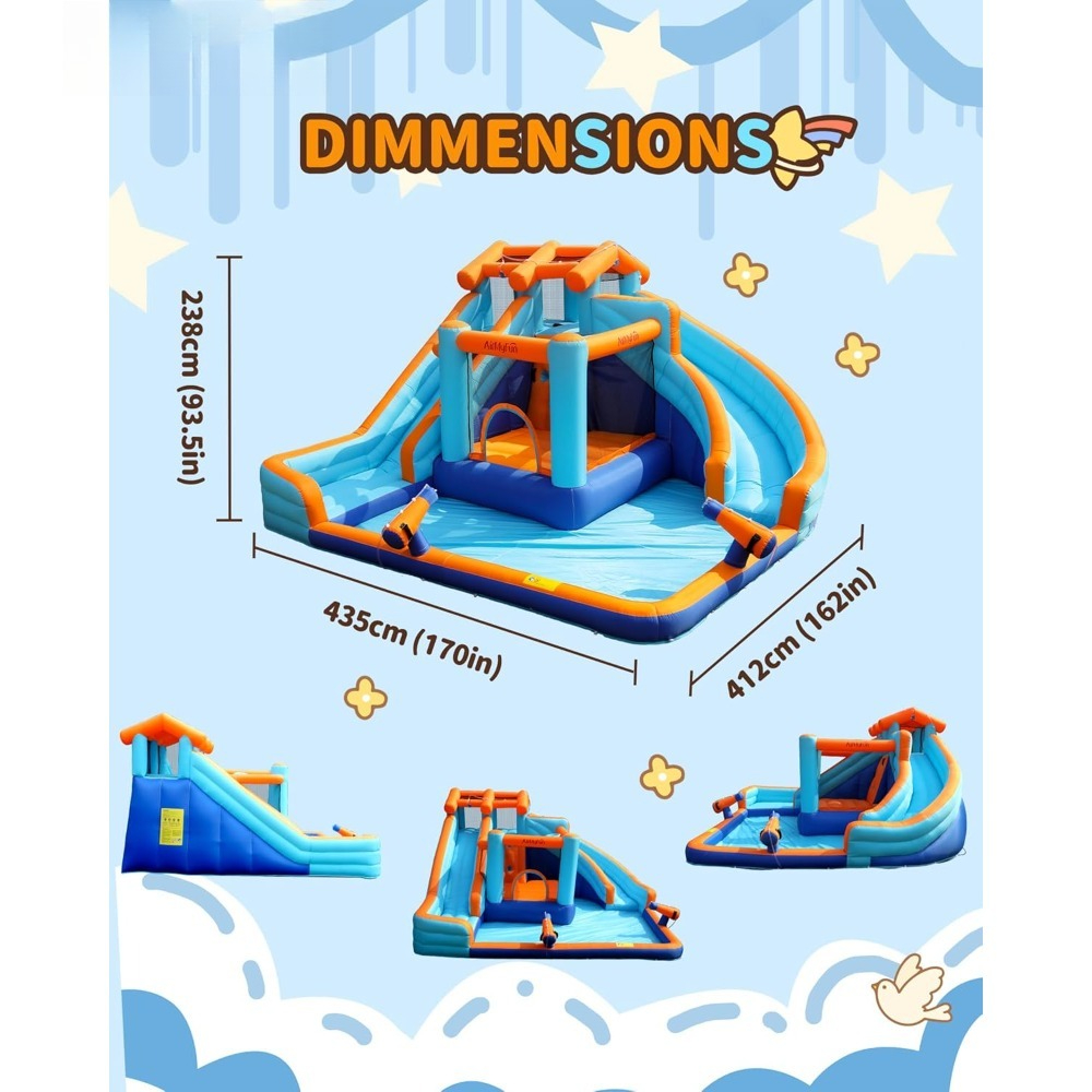 Large Water Slide Bounce House – обзор и цена Kids Outdoor House With Slide